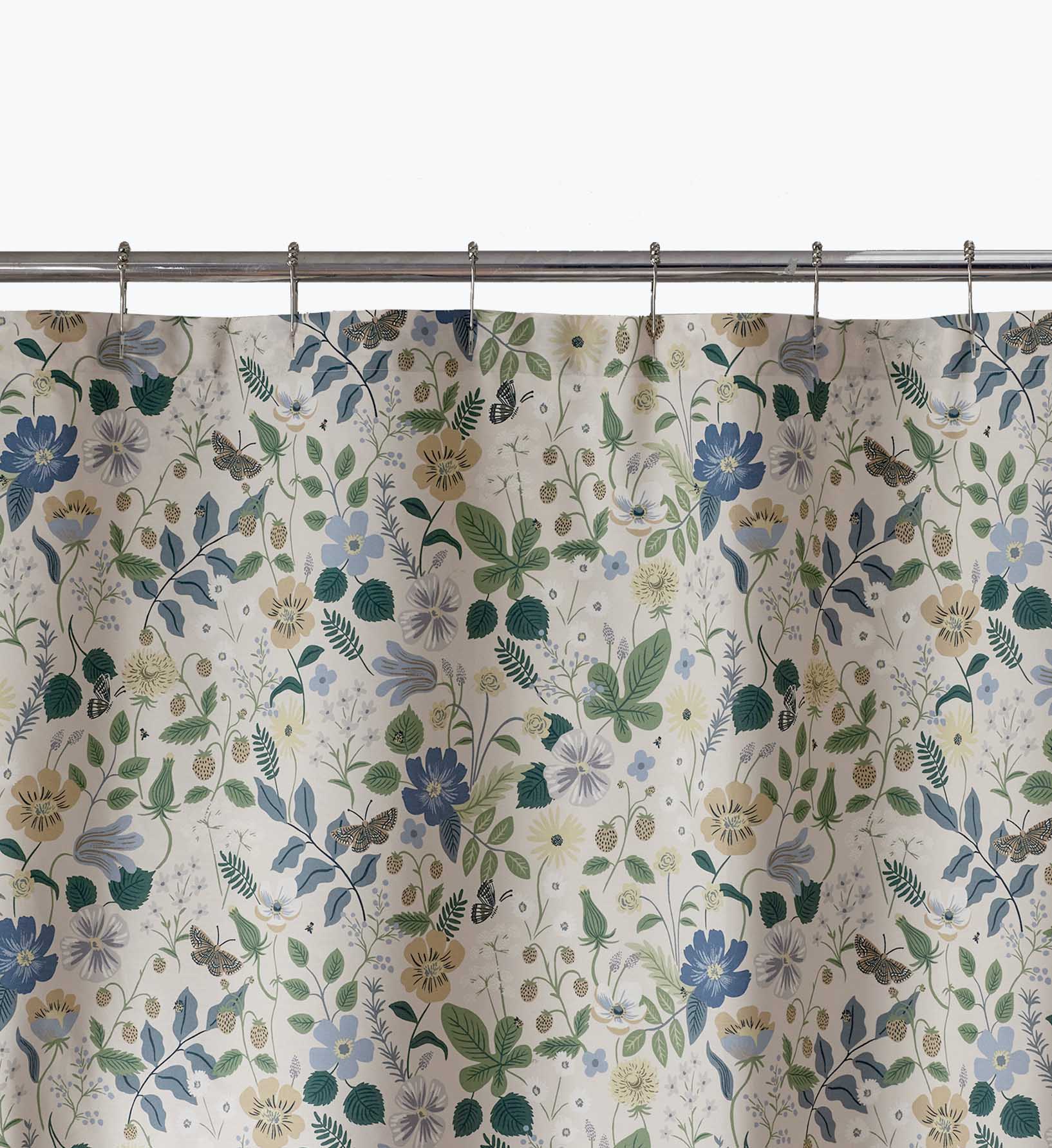 Percale Shower Curtain - Strawberry Fields Beige