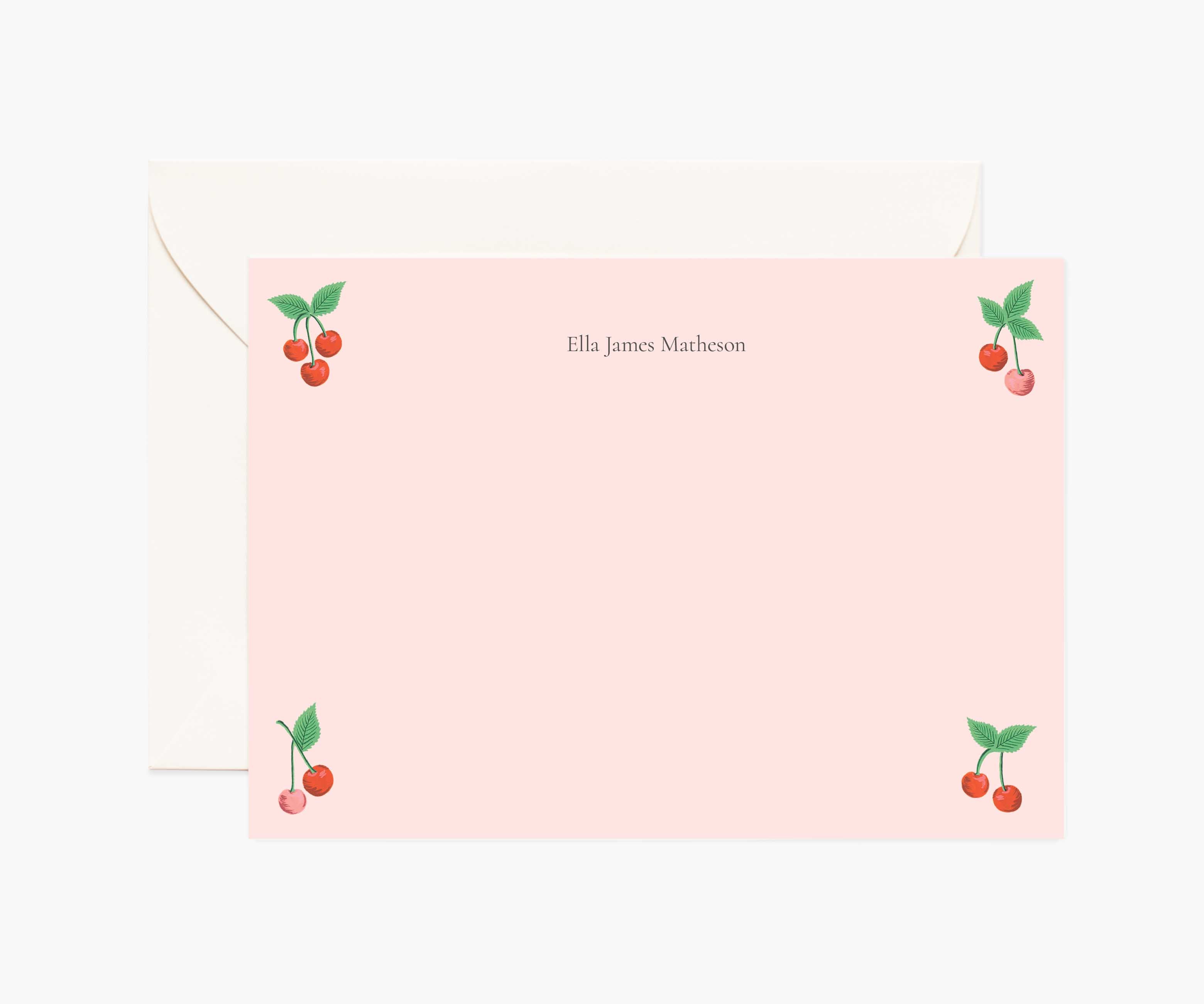 Everyday Personalized Stationery  - Cherries