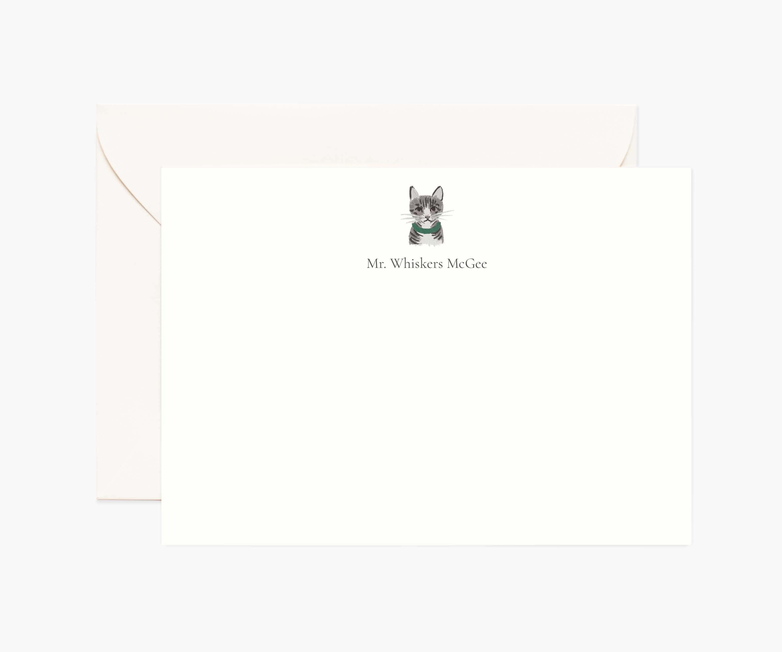 Pets Personalized Stationery - Cat 5
