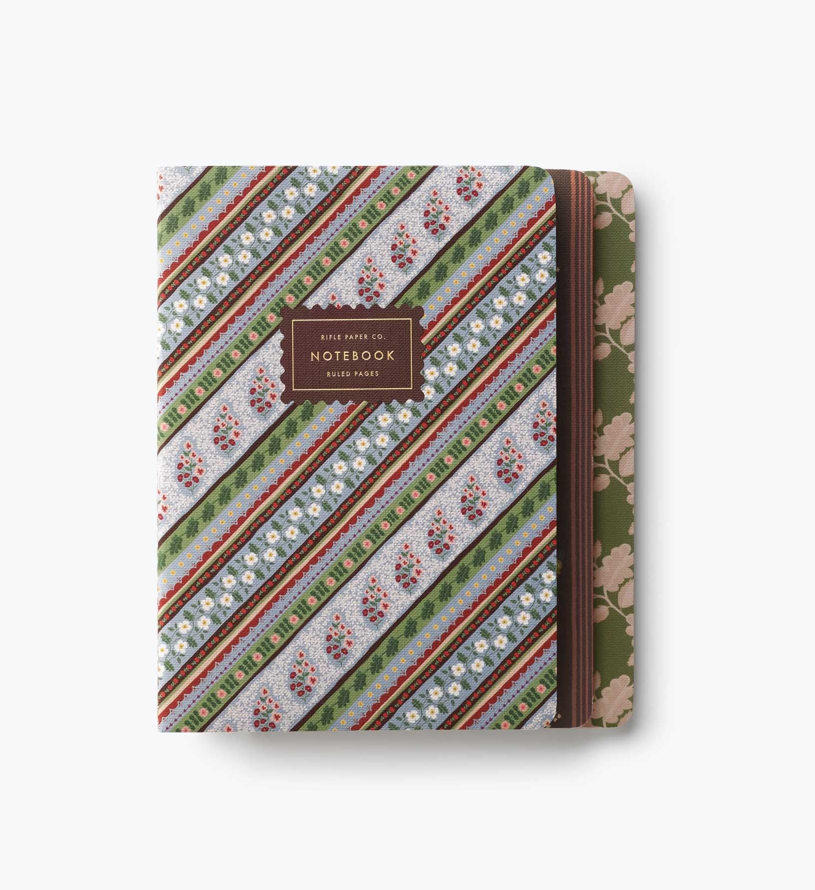 Stitched Notebook Set - Paisley