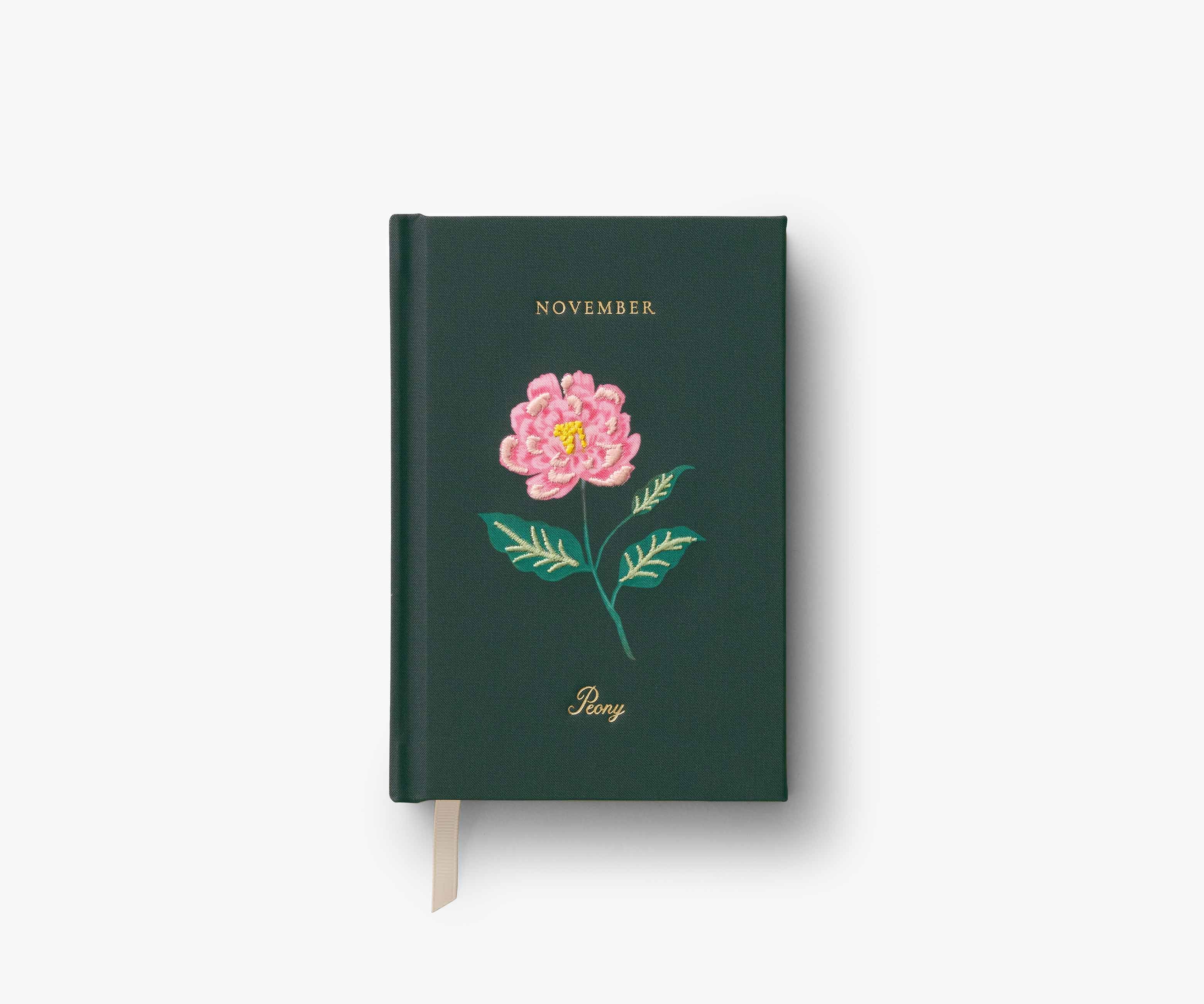 Birth Month Mini Embroidered Journal - November