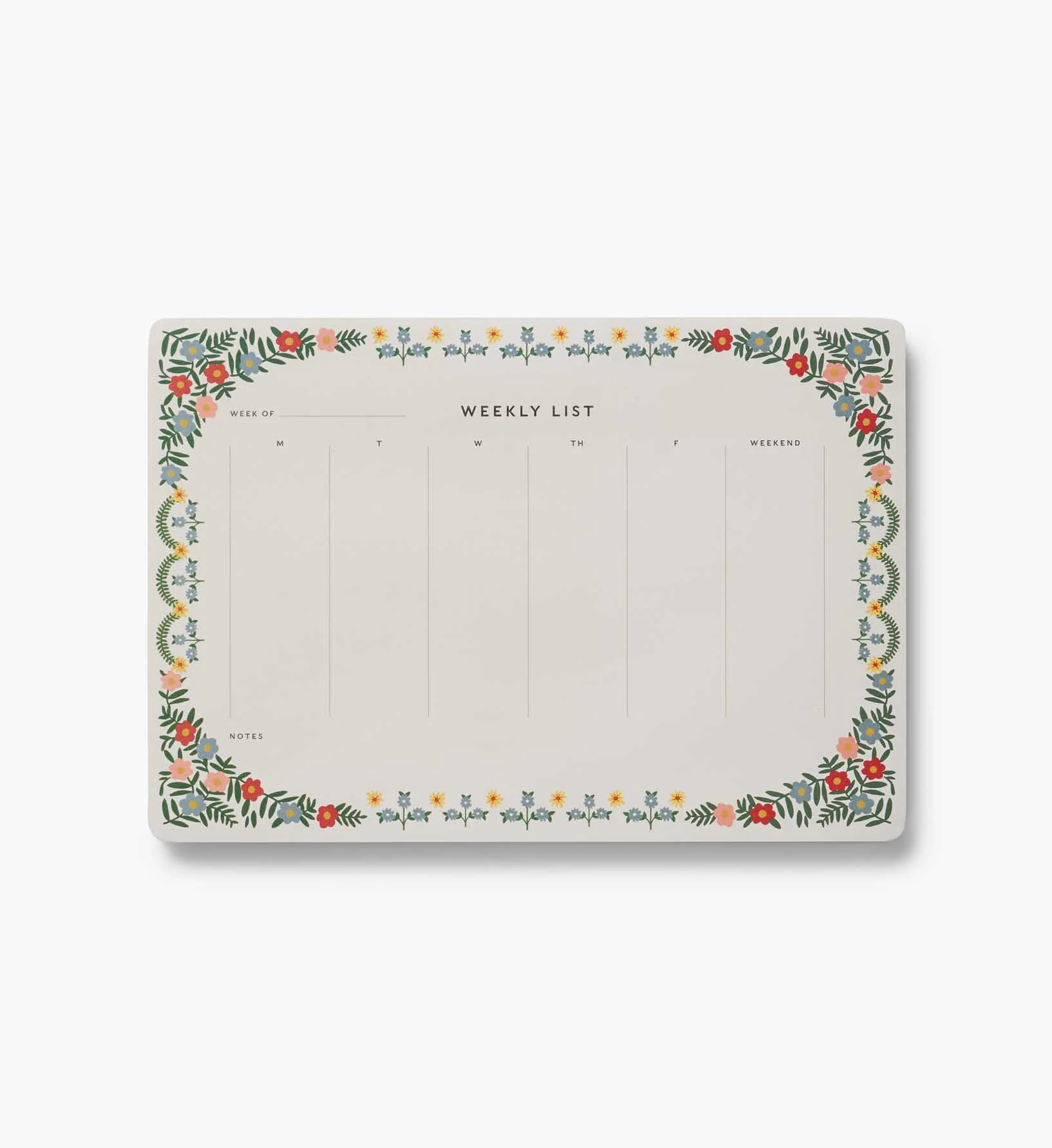 Weekly Desk Pad - Rosette