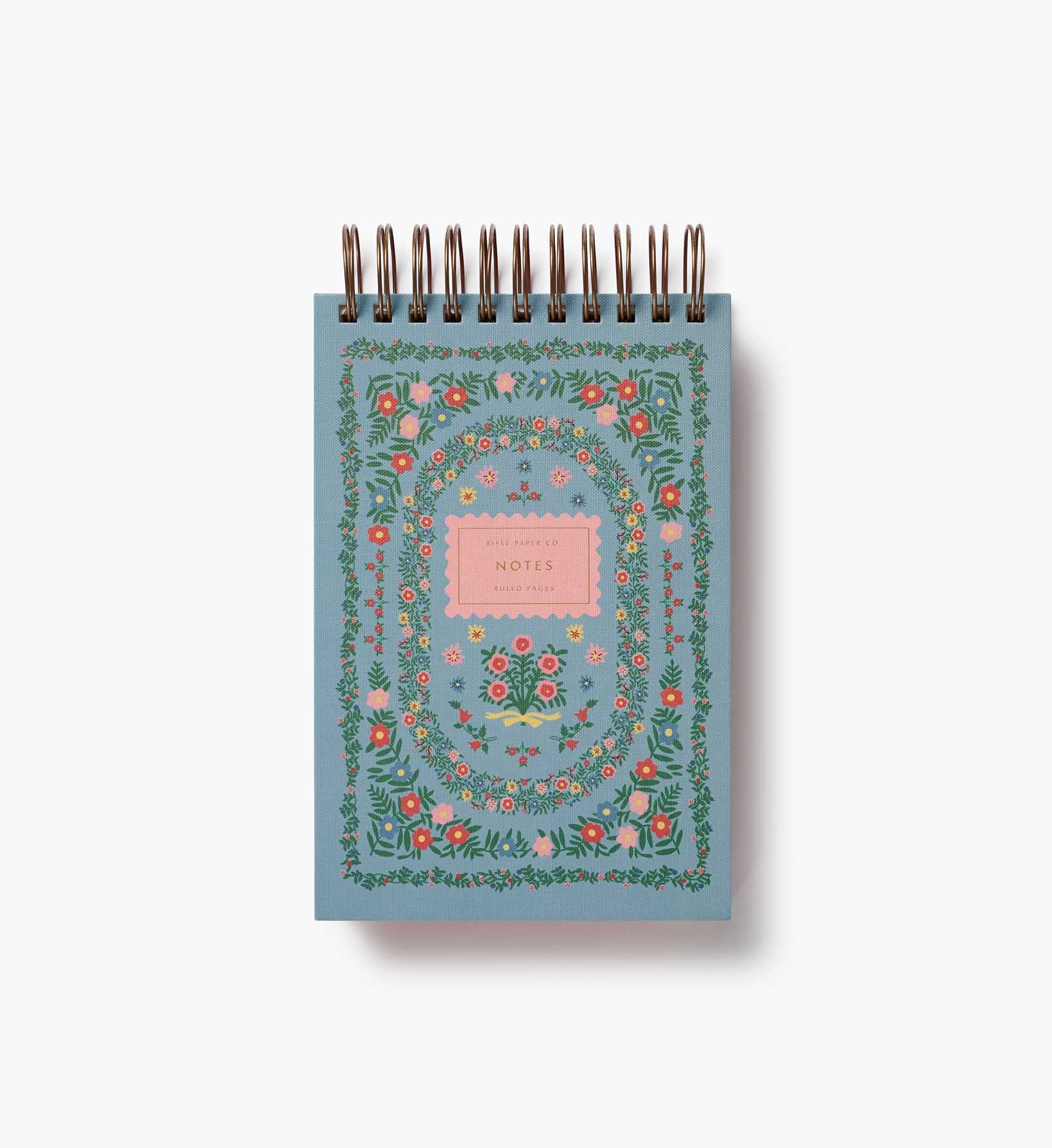 Desktop Spiral Notepad - Rosette