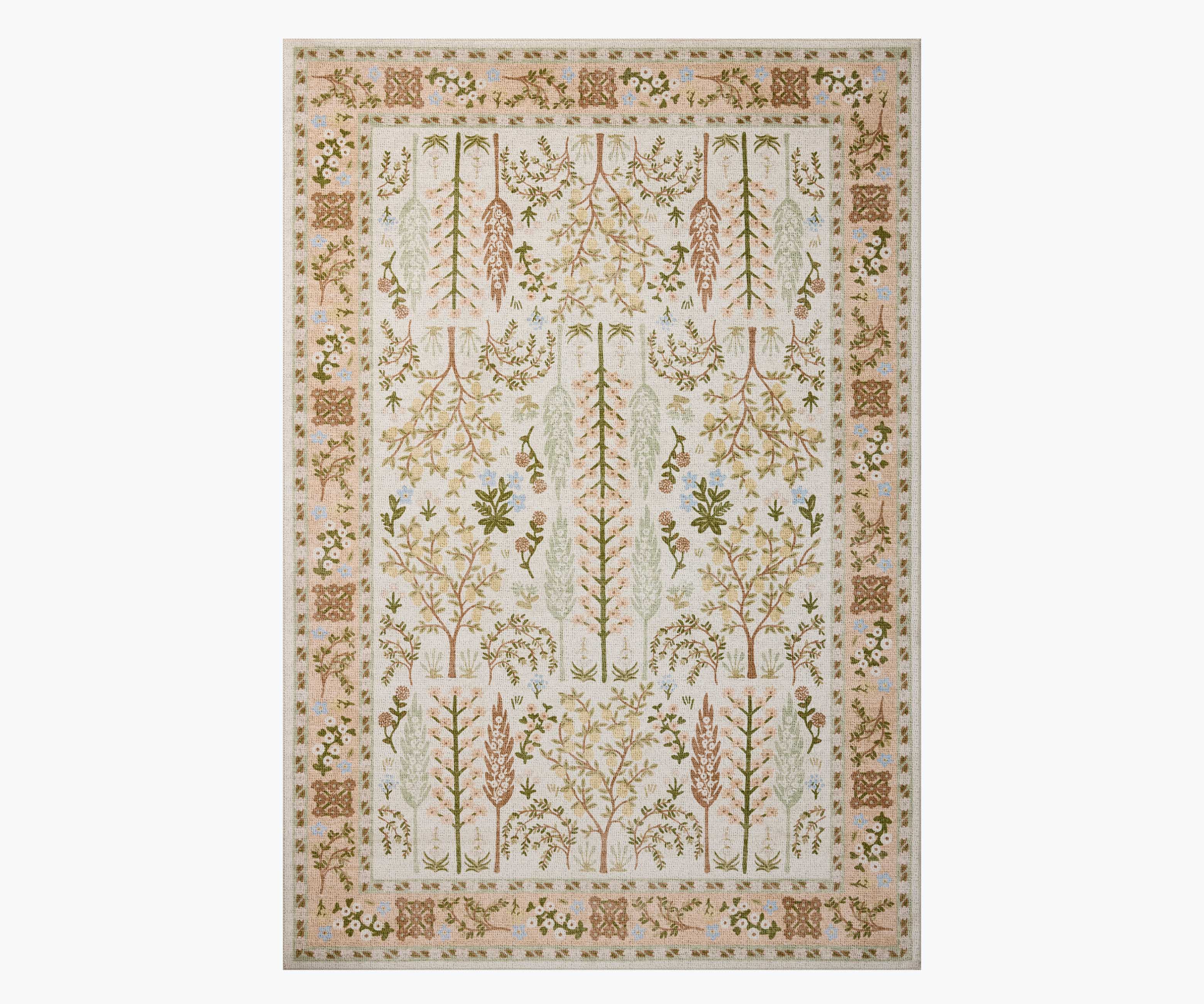 Canopy Bough Printed Rug - Cream