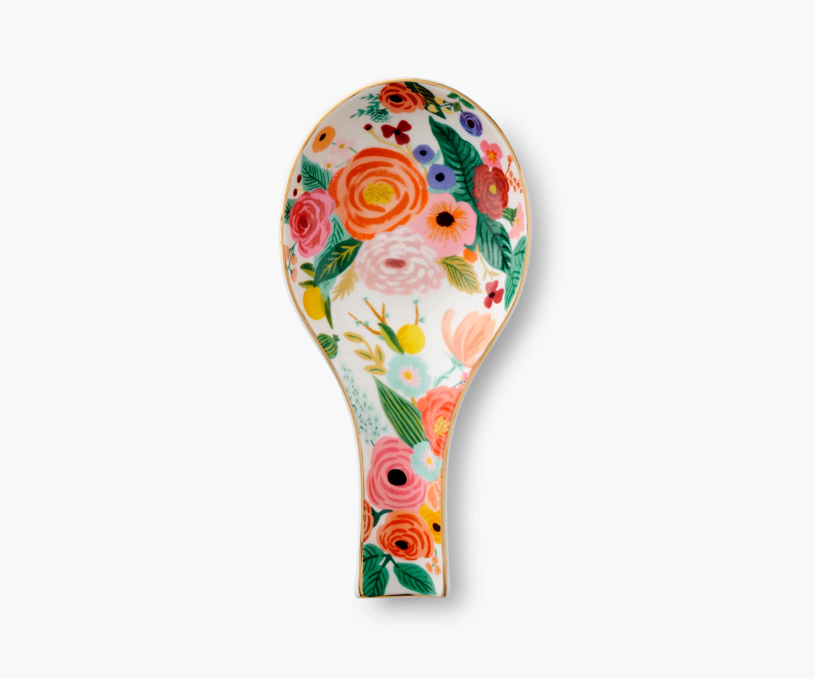 Porcelain Spoon Rest - Garden Party