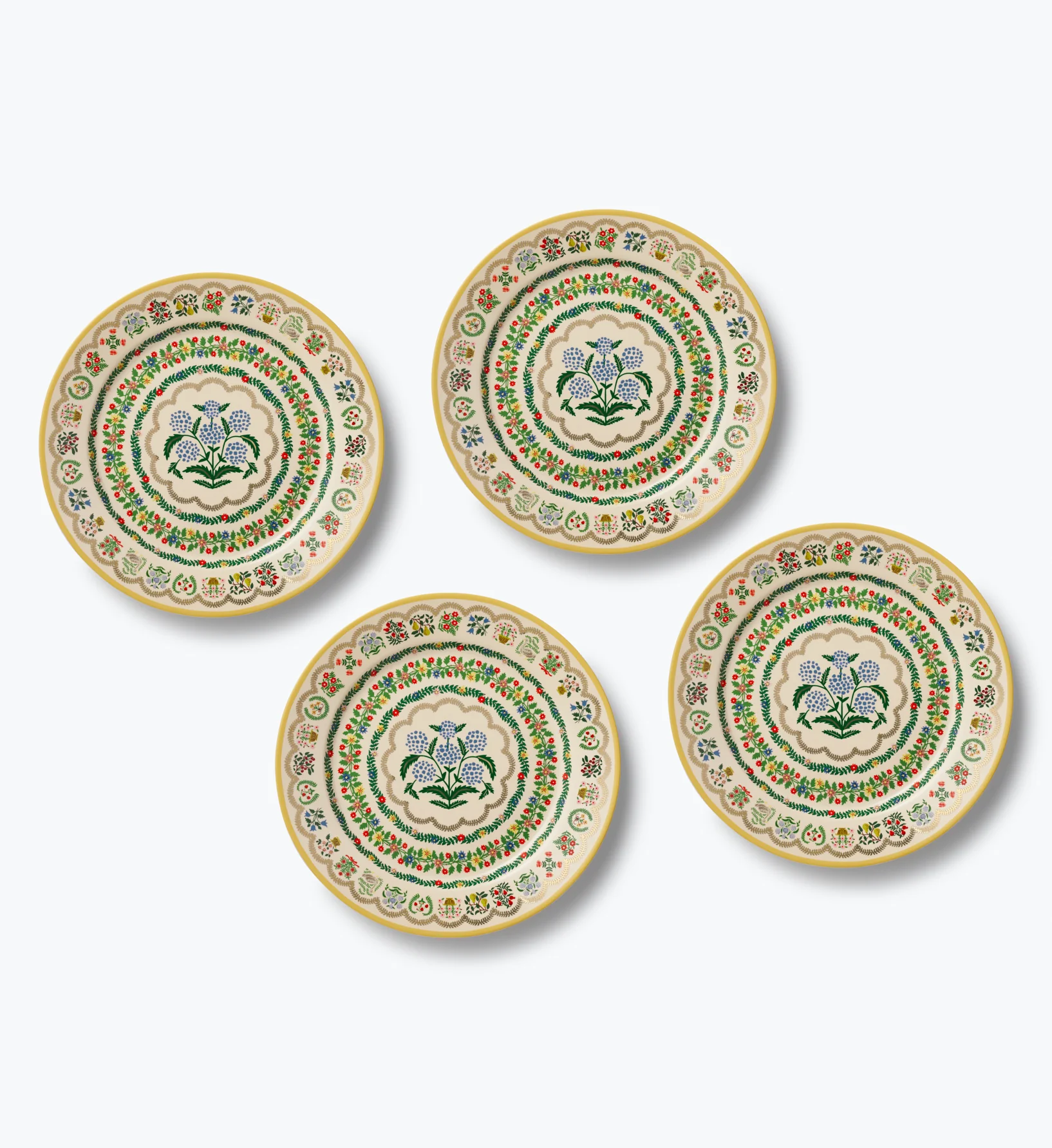 Porcelain Dinner Plate Set - Rosette