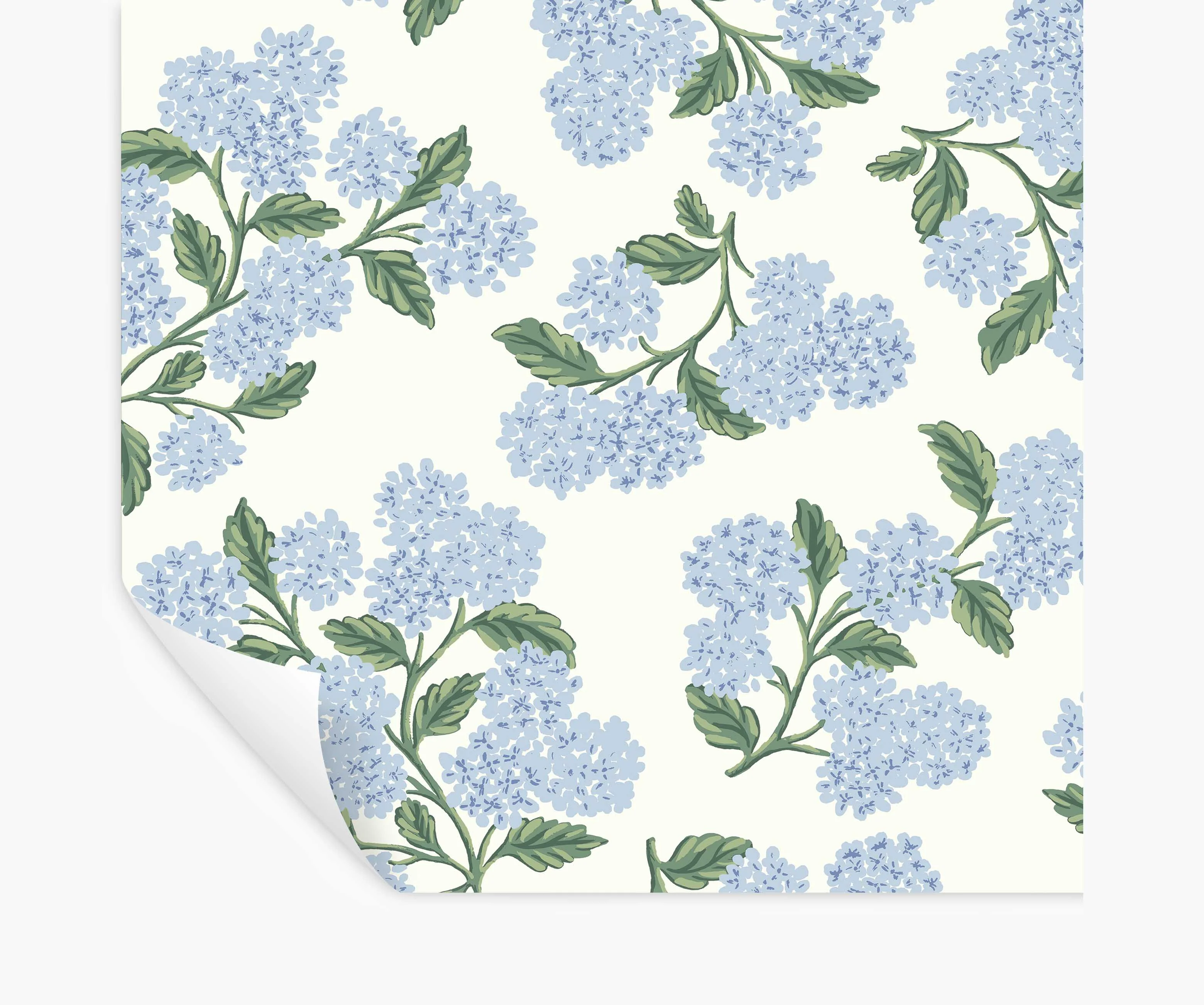 Hydrangea Peel & Stick Wallpaper - Blue & White