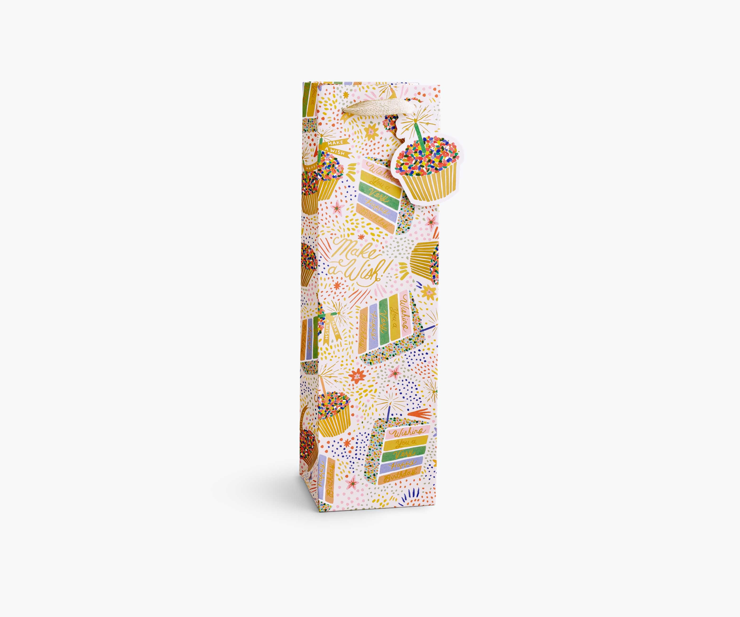 Birthday Cake Wine Gift Bag