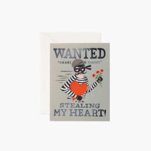 Heart Bandit Silver Love & Friendship Card - Single Card
