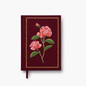 Embroidered Journal - Roses