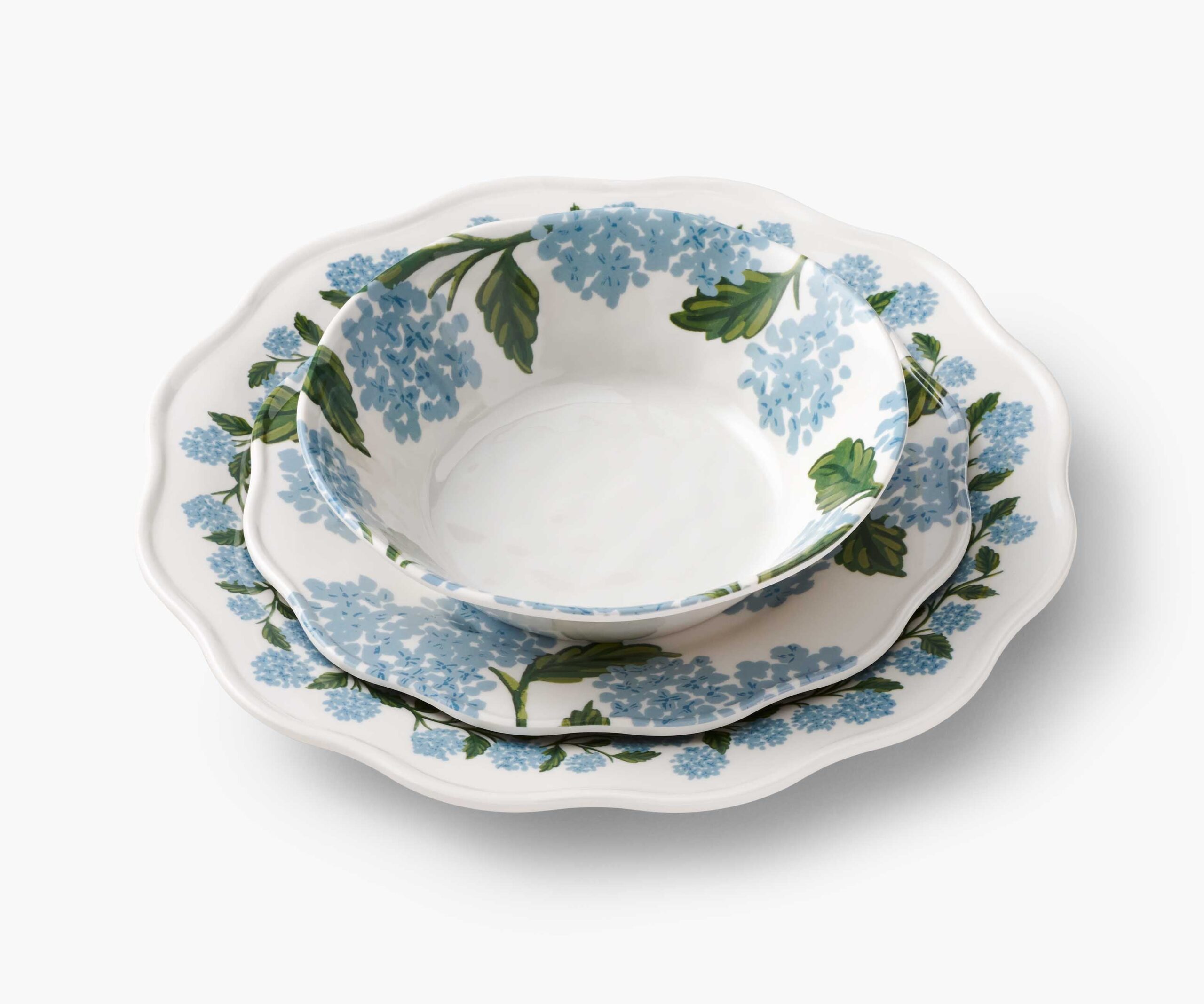 Melamine Assorted Dinner Plates - Hydrangea - Image 6