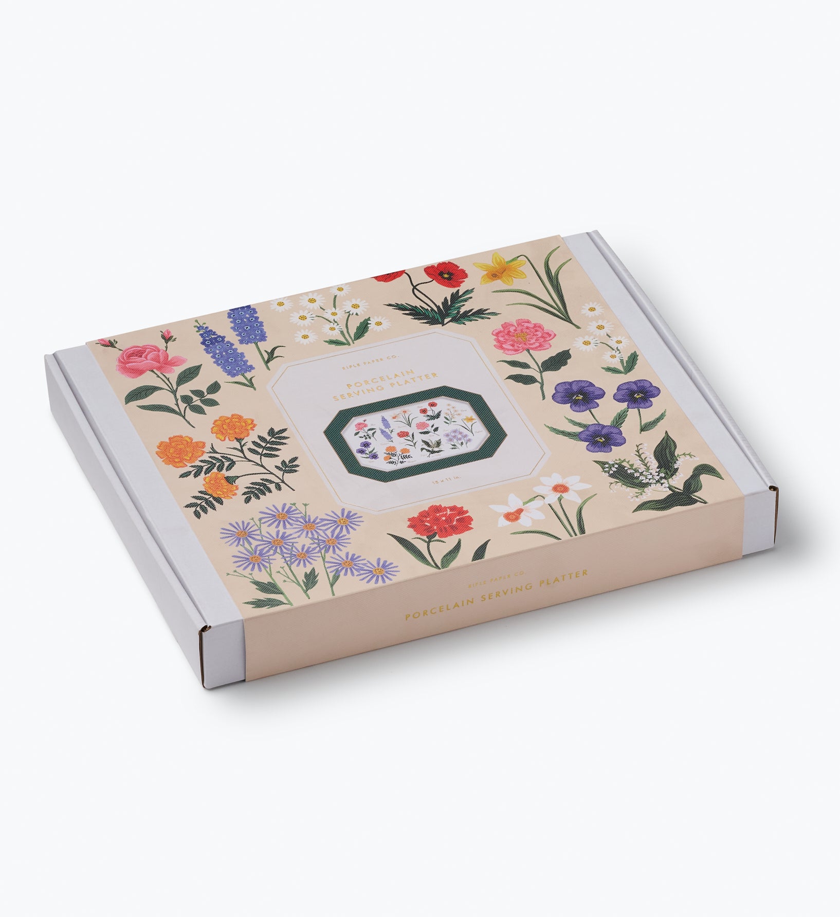 Large Porcelain Serving Platter - Garden Study - Image 8