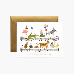 Happy Birthday Song Birthday Card - Single Card