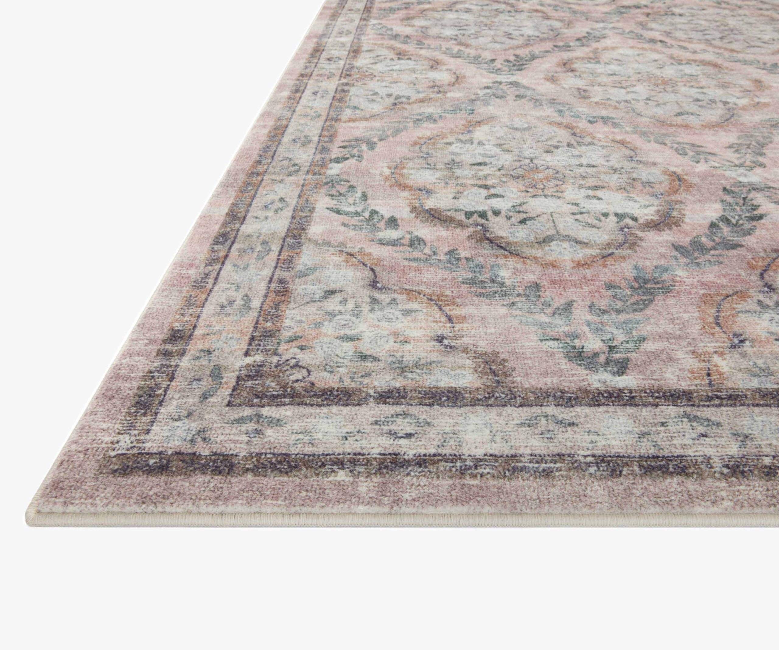 Courtyard Chateau Printed Rug - Blush - Image 7