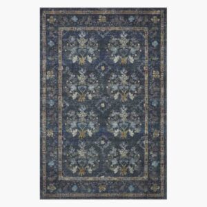 Courtyard Seville Printed Rug - Navy
