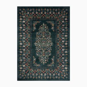 Laurel Eleanor Power Loomed Rug - Navy