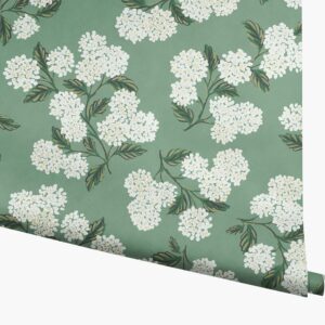 Hydrangea Wallpaper - Jade